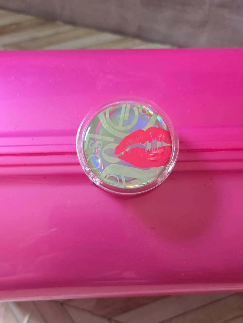 Vintage Y2K Caboodles Hot Pink Makeup Organizer Train Case Beauty Box
